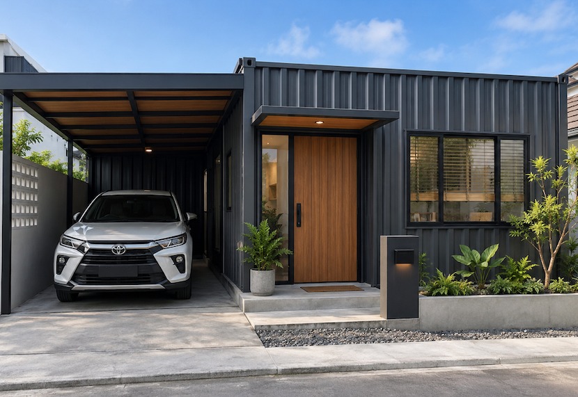 rumah industrial ala kontainer