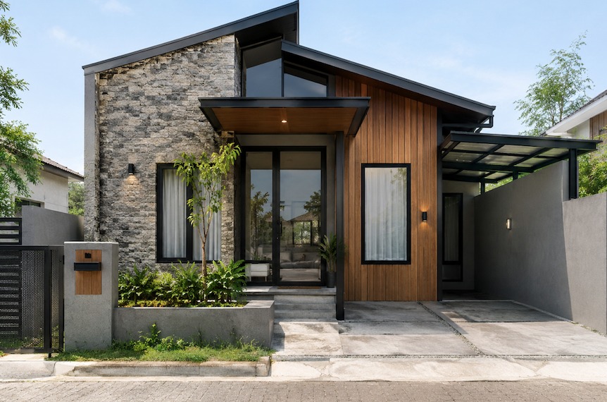 rumah industrial kontemporer