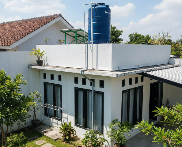 Desain Tempat Toren Air agar Rumah Tetap Rapi dan Estetis