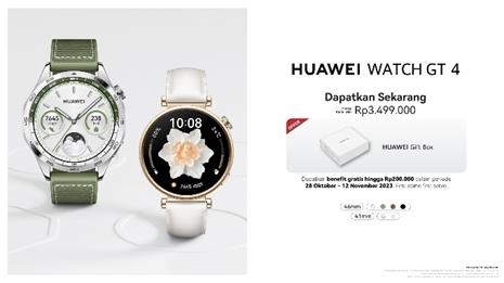 Terjual Lebih dari 10 Ribu Unit dalam 2 Minggu, HUAWEI WATCH GT 4 jadi <i>Smartwatch Stylish</i> Terpopuler di Indonesia!