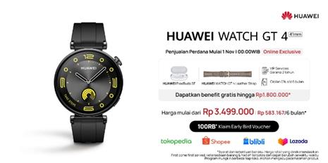 Terjual Lebih dari 10 Ribu Unit dalam 2 Minggu, HUAWEI WATCH GT 4 jadi <i>Smartwatch Stylish</i> Terpopuler di Indonesia!