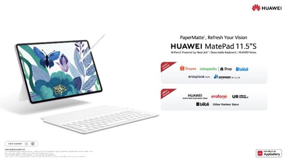 HUAWEI MatePad 11.5 S Hadirkan Layar PaperMatte, Solusi Permasalahan Tablet Saat Ini