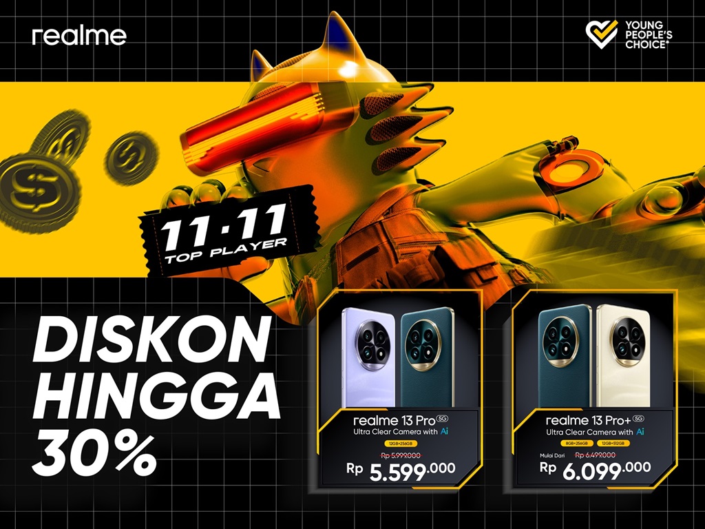 Meriahkan 11.11, realme Sediakan Potongan Harga ke Banyak Produk