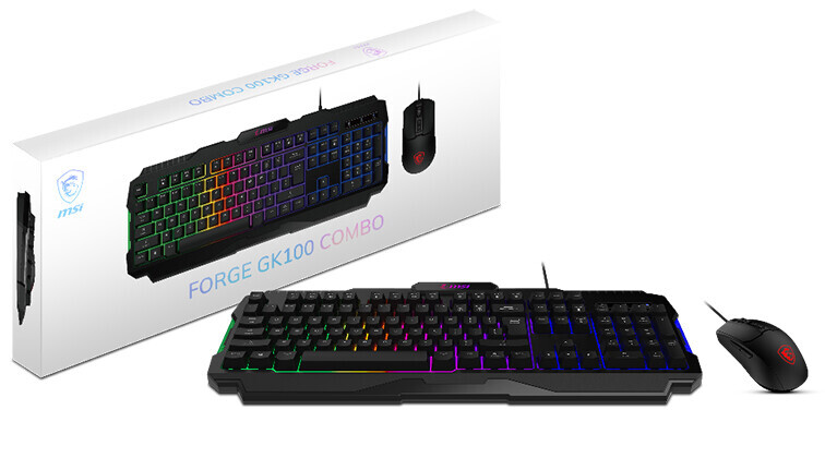 MSI Kenalkan Forge GK100 Combo, Paket Mouse dan Keyboard Gaming