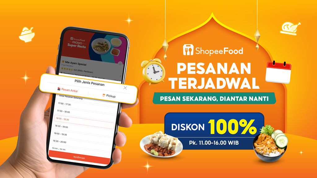 Sahur dan Buka Puasa dengan ShopeeFood, Ada Diskon Kuliner Ramadan dan Fitur Pesanan Terjadwal!