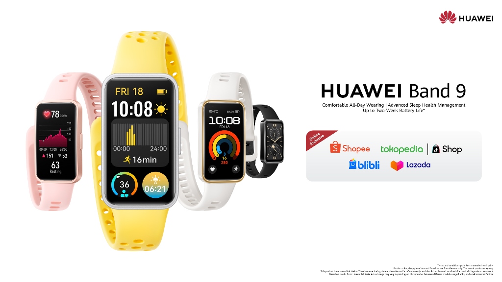 Bisa Dibeli Mulai Hari Ini! HUAWEI Band 9, Smartband Andal Bantu Jaga Kualitas Tidur Terbaik