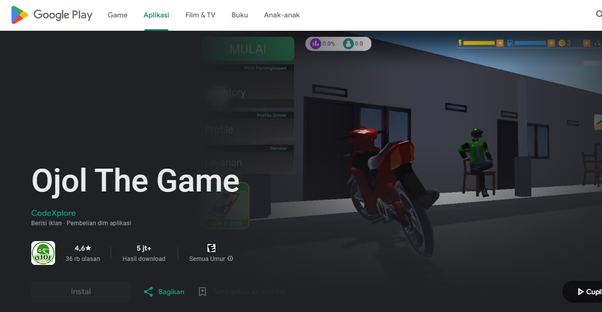 Viral Dimainkan Windah Basudara, Ini Link Download Ojol The Game APK Resmi