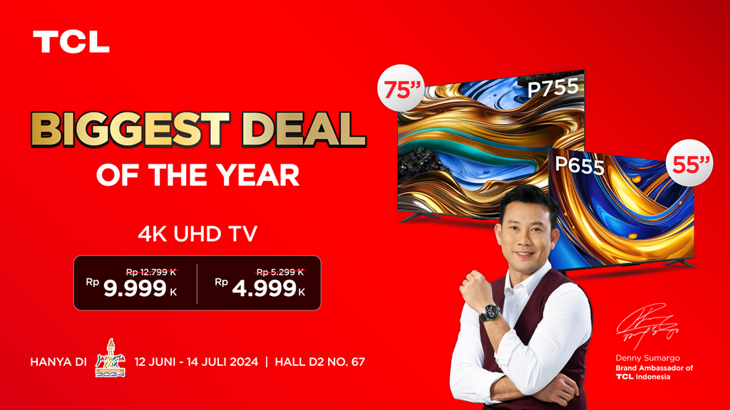 TCL Pamerkan Smart TV dan Promo Menarik di Jakarta Fair 2024