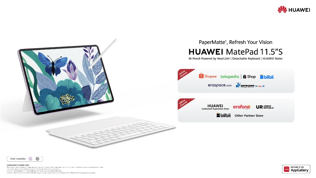 Resmi Diluncurkan! HUAWEI MatePad 11.5 S Siap Jadi Andalan Produktivitas, Kreativitas, dan Hiburan