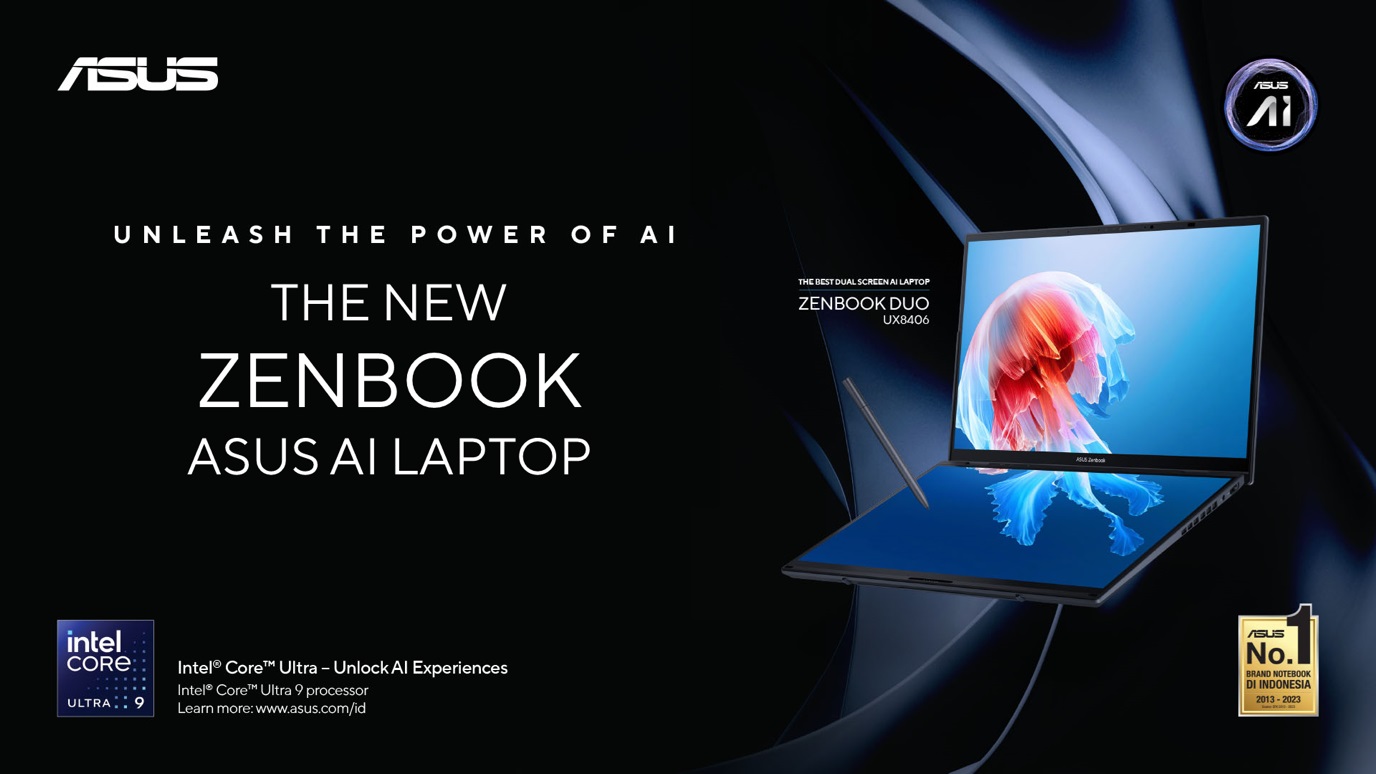 Asus Zenbook Duo UX8406 Kini Pakai Intel Core Ultra 9