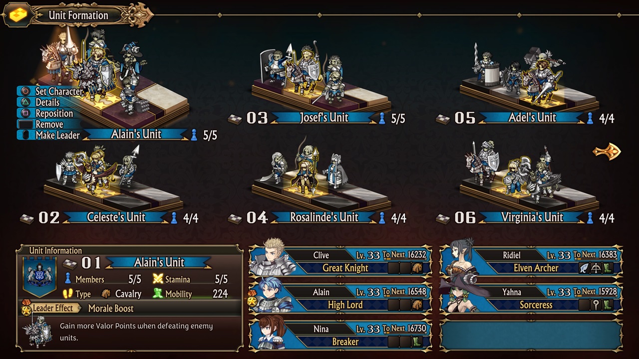 Unicorn Overlord, RPG Taktis Menawan