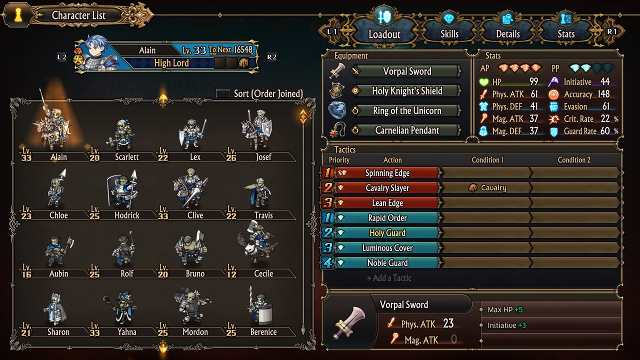 Unicorn Overlord, RPG Taktis Menawan