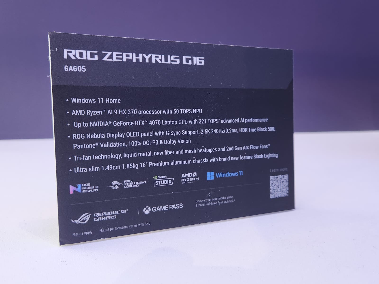 Asus ROG Zephyrus G16 Terbaru Makin Canggih Pakai AMD Ryzen AI