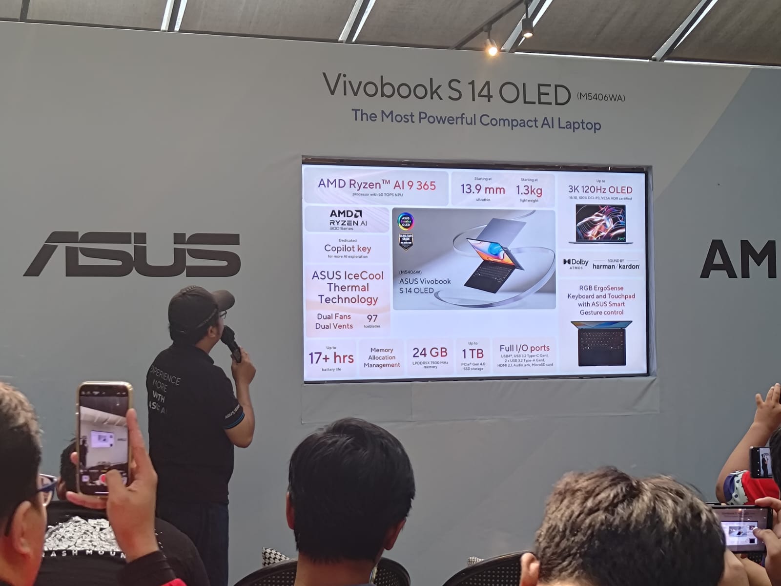 Asus Vivobook S 14 OLED Dirilis, Tipis dan Ringan Powerful Pakai AMD Ryzen AI 300 Series