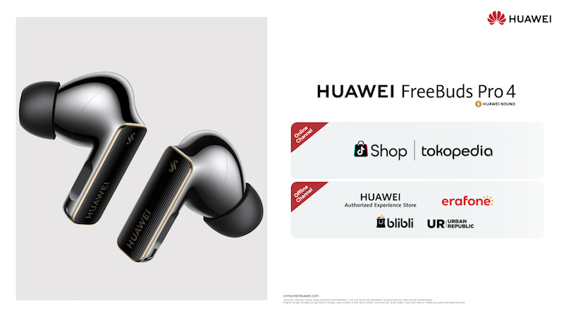 Segera Hadir di Indonesia! HUAWEI FreeBuds Pro 4: TWS Earbuds Mewah Berkualitas Suara Premium, Panggilan Super Jernih, dan ANC Luar Biasa Kedap