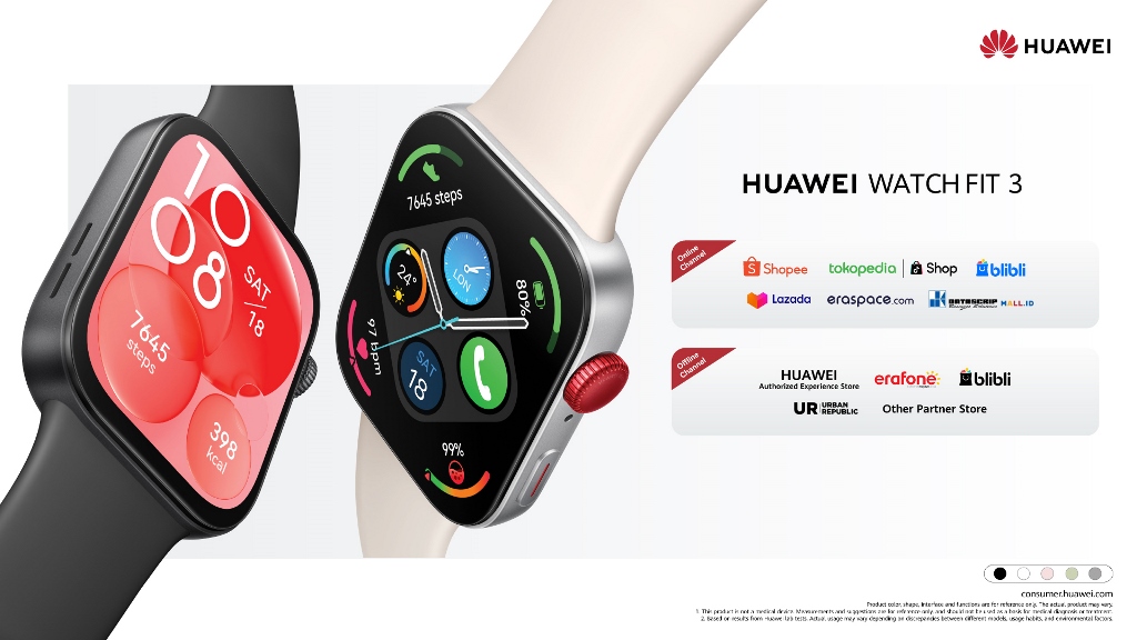 Wow! HUAWEI WATCH FIT 3 Terjual Lebih dari 10 Ribu Unit Hanya dalam 1 Hari