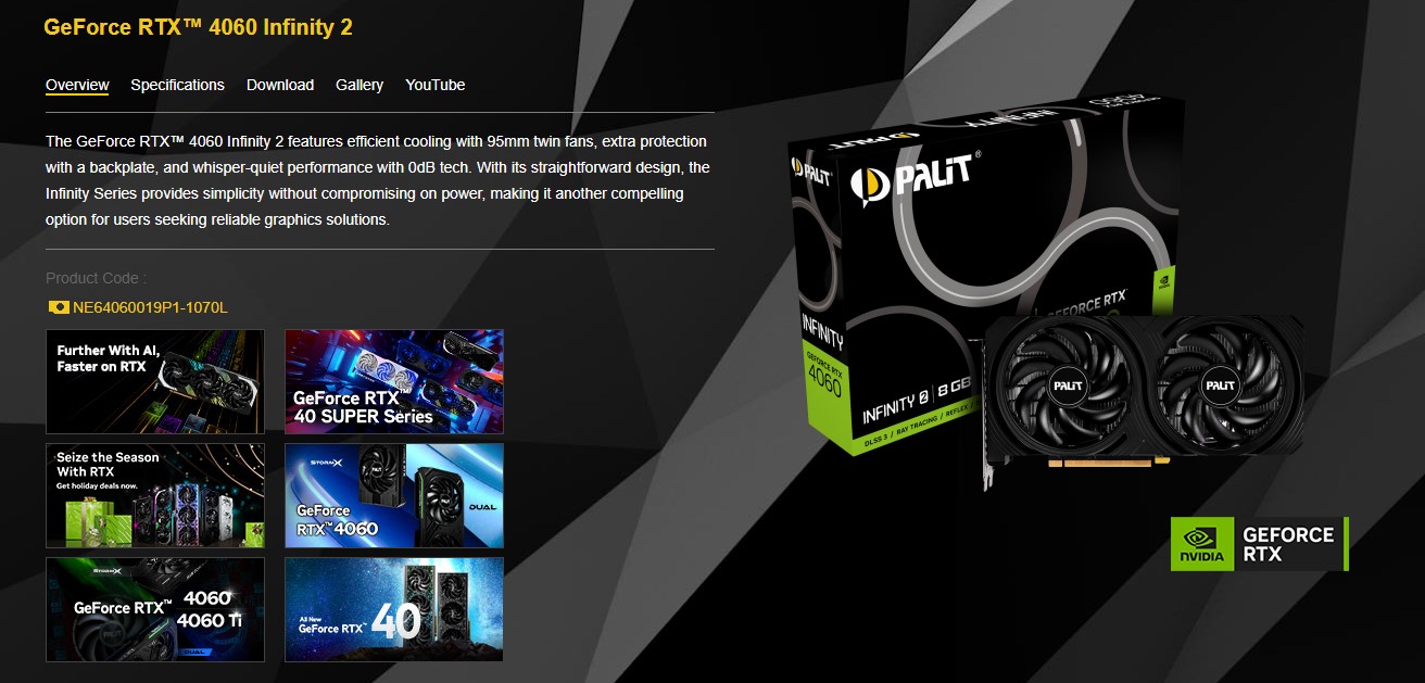 Tidak Hanya Gaming, PALIT GeForce RTX 4060 Infinity 2 Hadirkan Performa Terbaik untuk AI