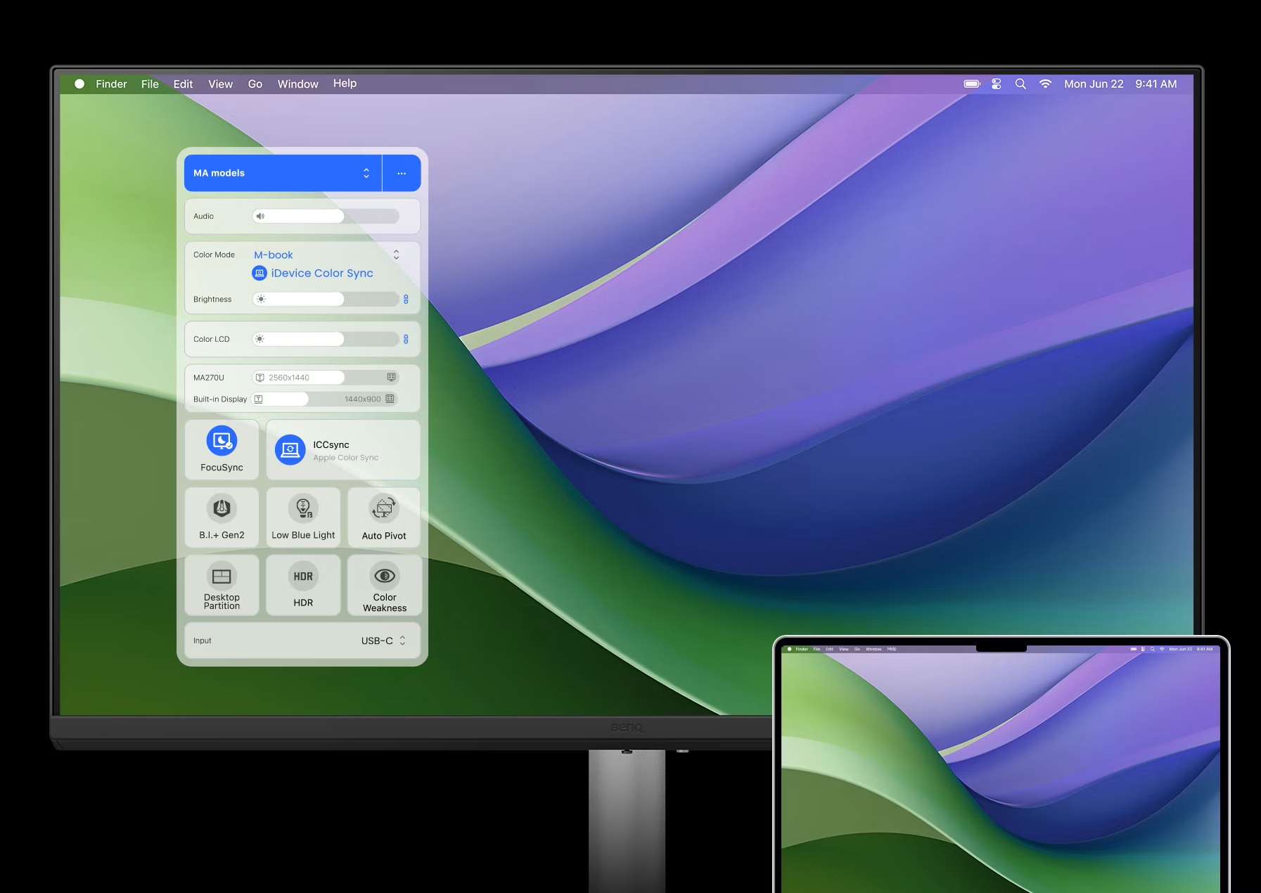 BenQ MA270U, Spesial Buat Pengguna Macbook