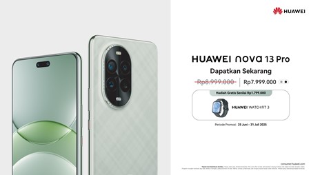 Dapatkan Sekarang HUAWEI nova 13 Pro: Tampil all-out dengan Dual Selfie Camera & Flagship Level Rear Camera, Foto Makin Tajam, Makin Estetik