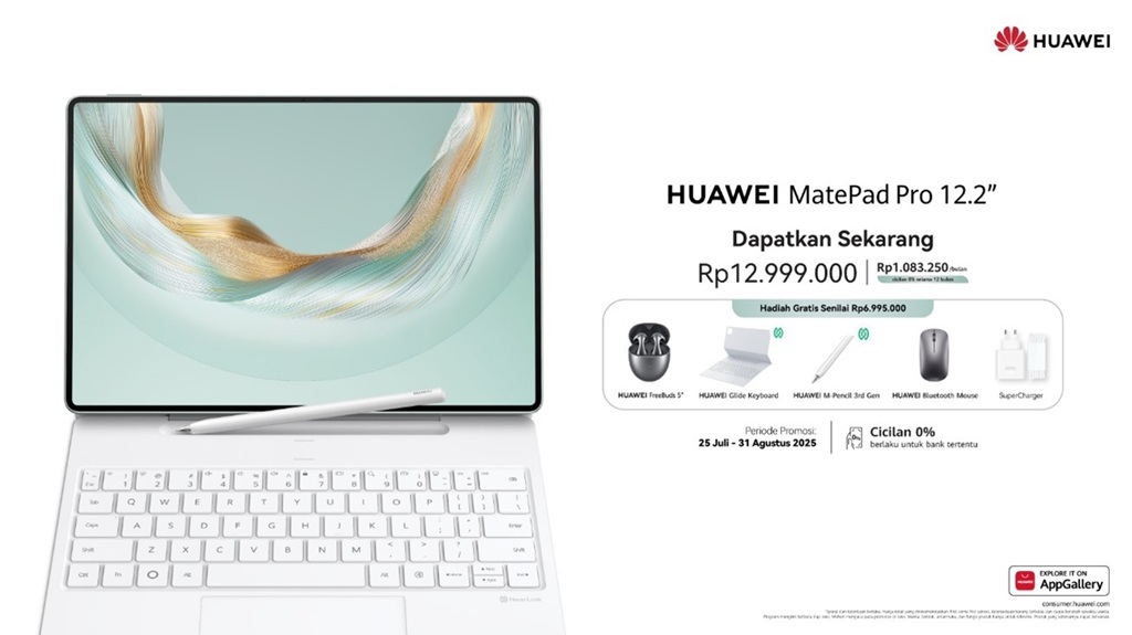 HUAWEI MatePad Pro 12.2 2025 Buka Era Baru Produktivitas dan Kreativitas dengan Pengalaman Lebih Dari Laptop