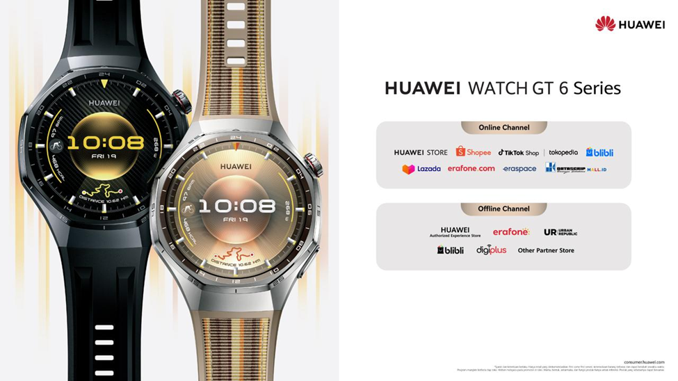 HUAWEI WATCH GT 6 Series, Perpaduan Fashion dan Presisi Teknologi untuk Hidup Aktif, Tahan 21 Hari