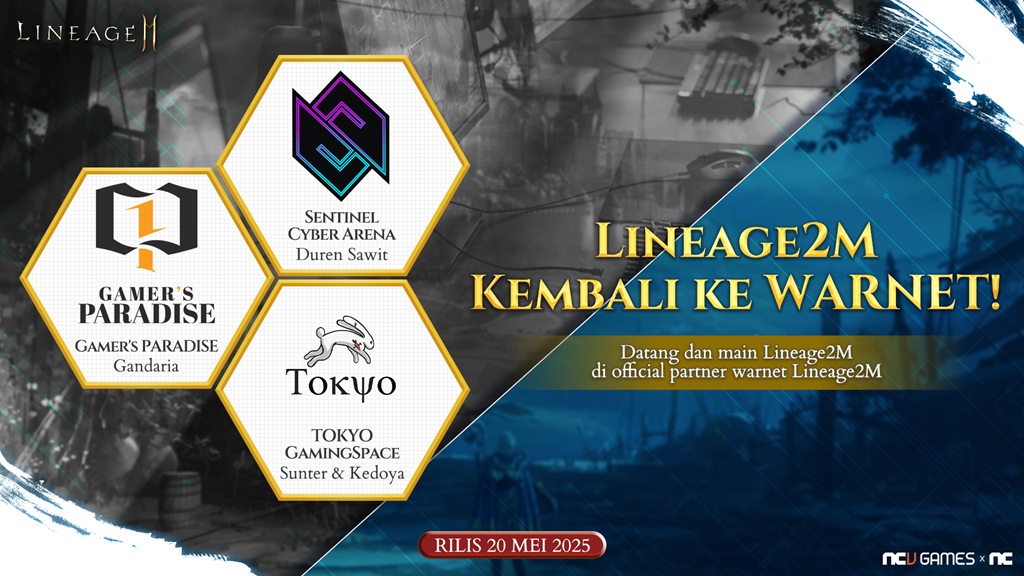 Lineage2M Bagikan Bonus Main Gratis 1 Jam  di Warnet Premium Pilihan