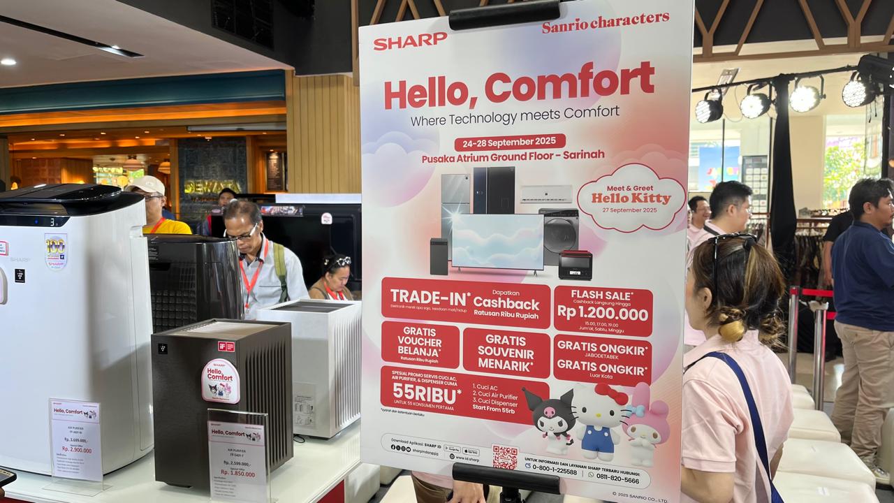 Sharp Gaet Keluarga Muda lewat Kampanye Hello, Comfort