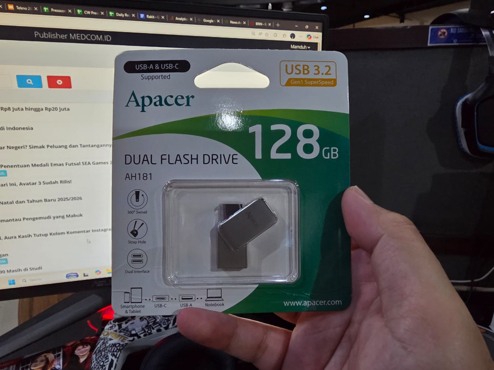 Apacer AH181, Dual-Interface Buat Hybrid