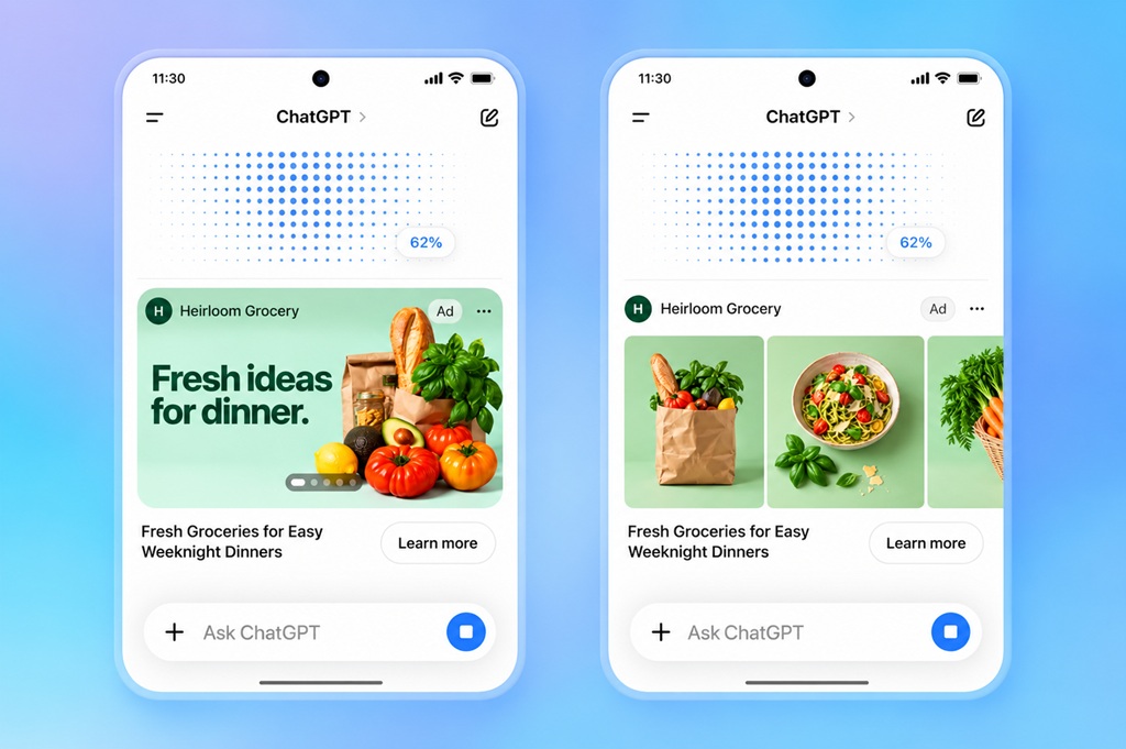 Dual ChatGPT Grocery Ad Mockups