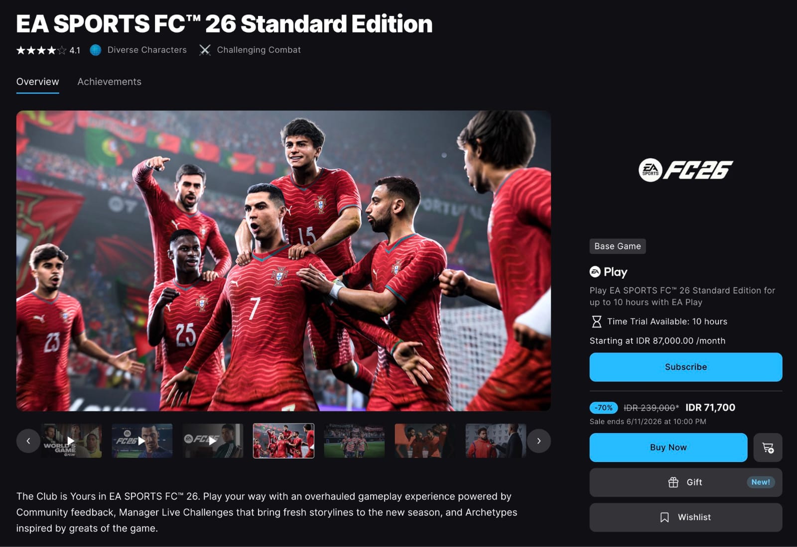 Sambut Piala Dunia 2026, EA Sports FC 26 Diskon Besar hingga Rp71 Ribu