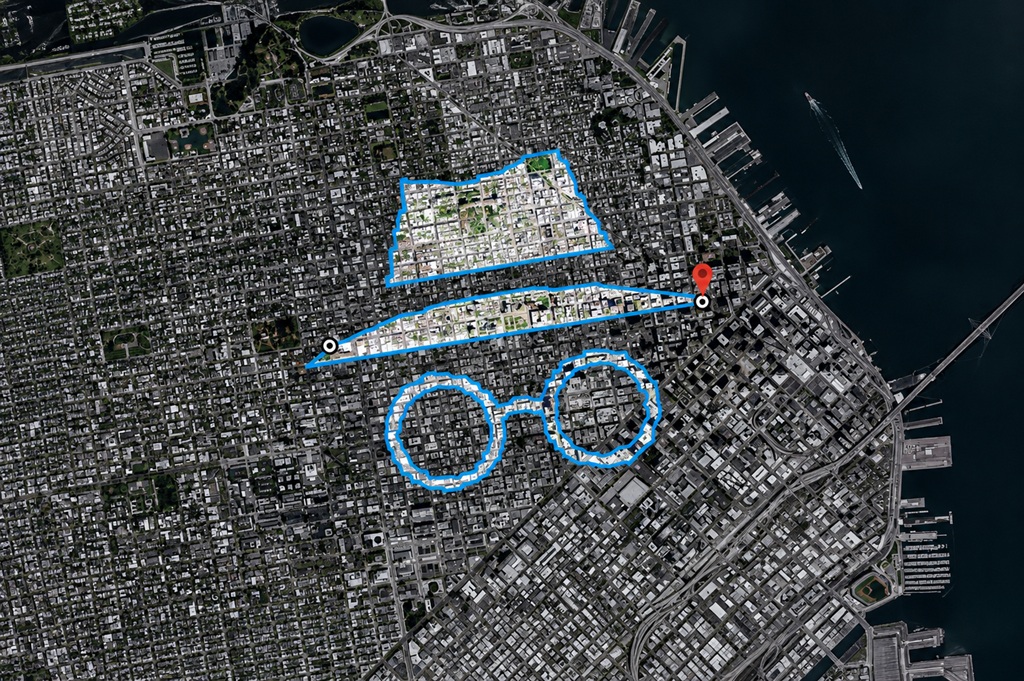 Google Maps - Mode Incognito