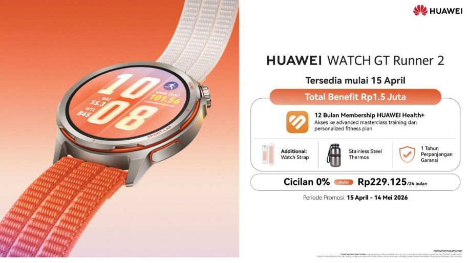 Segera Hadir: HUAWEI WATCH GT Runner 2 Dirancang Bareng Eliud Kipchoge, Ultra Presisi, Ultra Pintar, Ultra Performa, Paling Enteng Buat Runners