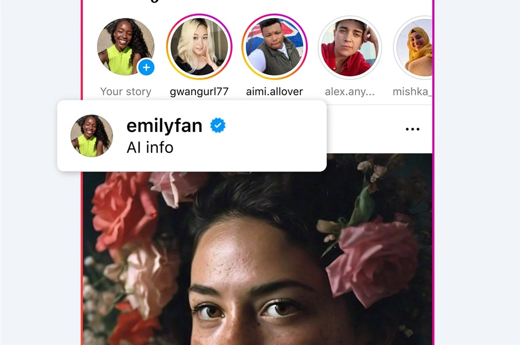 Instagram Batasi Jangkauan Profil AI yang Tidak Gunakan Label