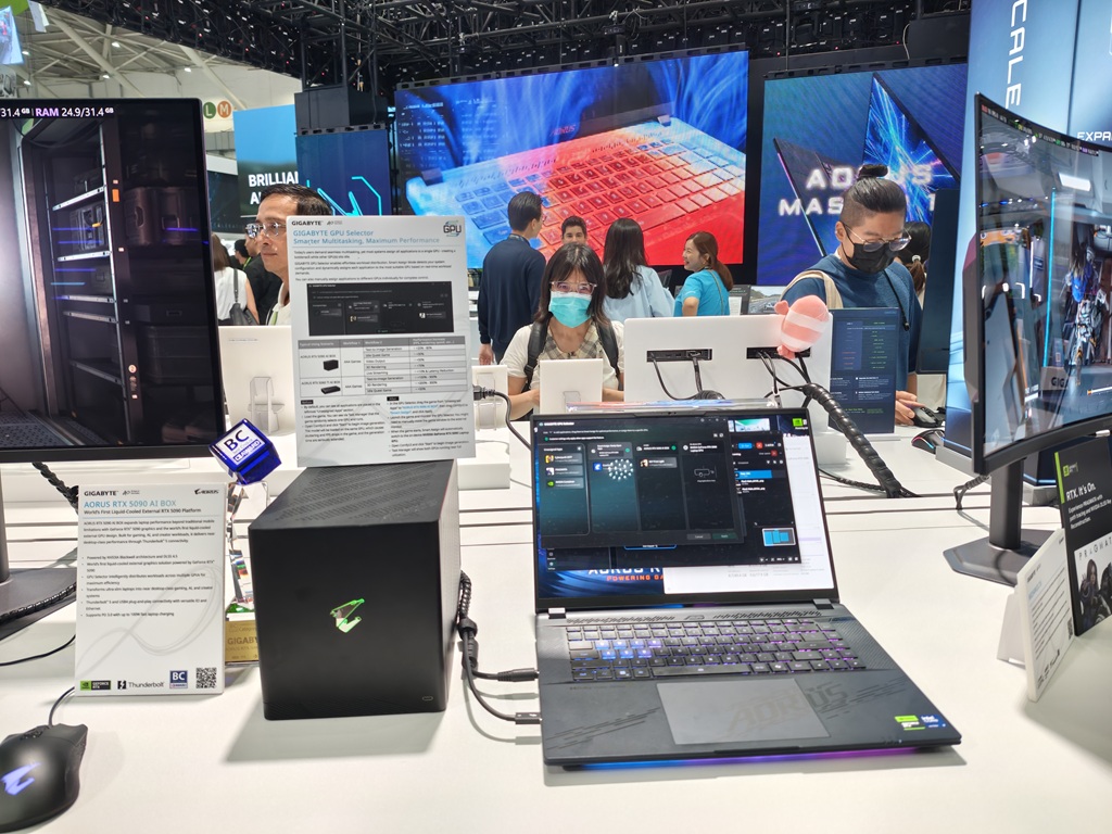 Gigabyte Pamer PC AI Futuristis, dari RTX 5090 hingga Laptop X3D Tertipis