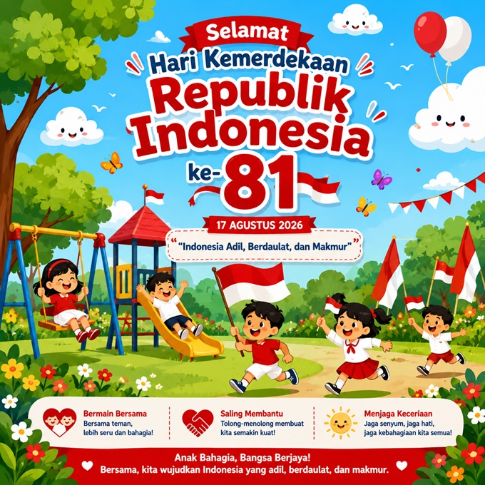 20 Contoh Prompt AI Gambar HUT ke-81 RI