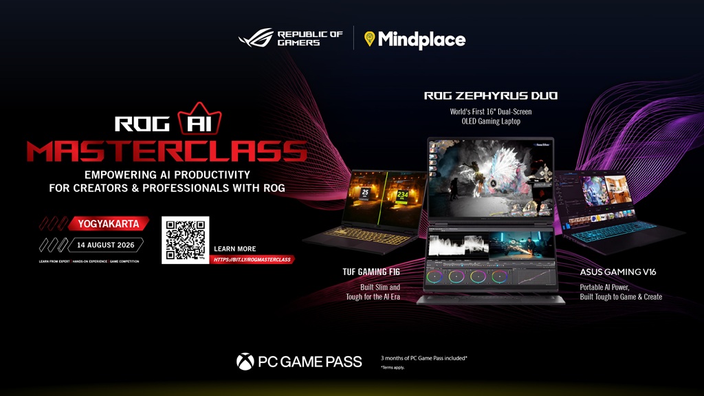 Asus ROG Gelar AI Masterclass di Yogyakarta, Ajarkan AI untuk Kerja dan Kreativitas