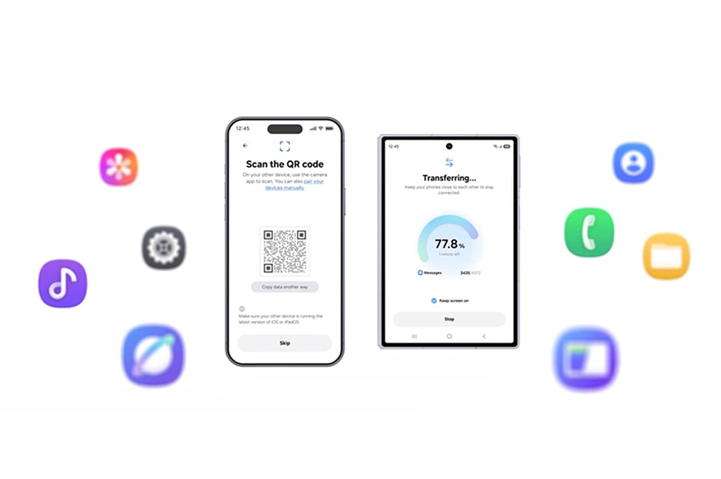 Smart Switch memperluas jenis data yang dapat dipindahkan dari perangkat iOS ke Galaxy