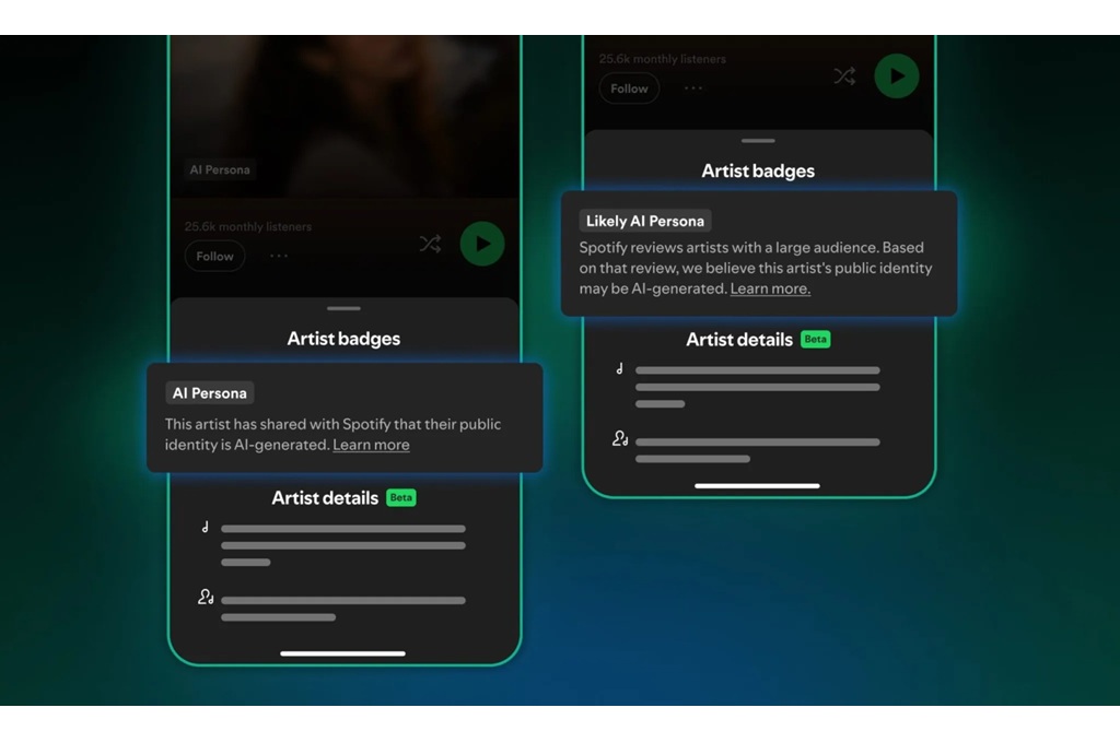 Spotify Tandai Artis Buatan AI