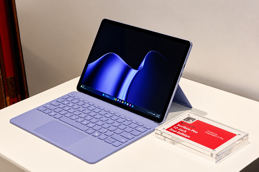 Surface Pro Showcase with Lavender Keyboard