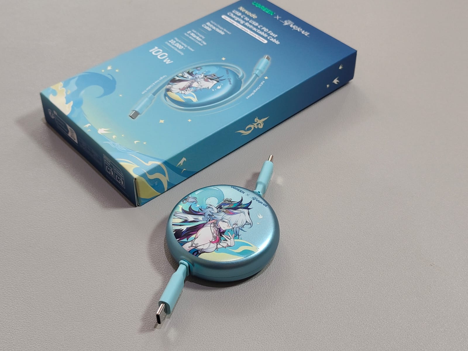 Ugreen Nexode USB-C to USB-C PD Fast Charging Retractable Cable
