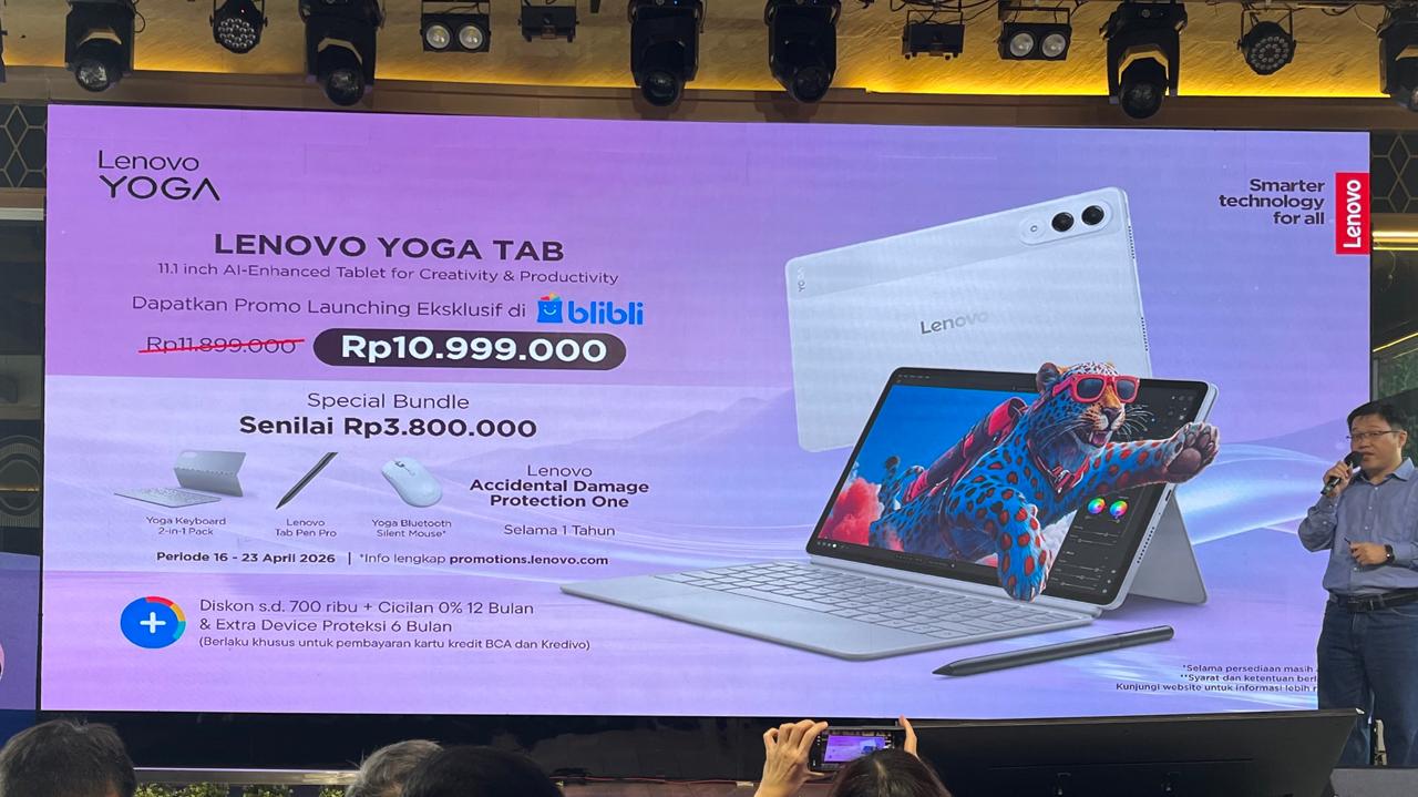 Lenovo Yoga Tab Resmi Rilis, Segini Harganya