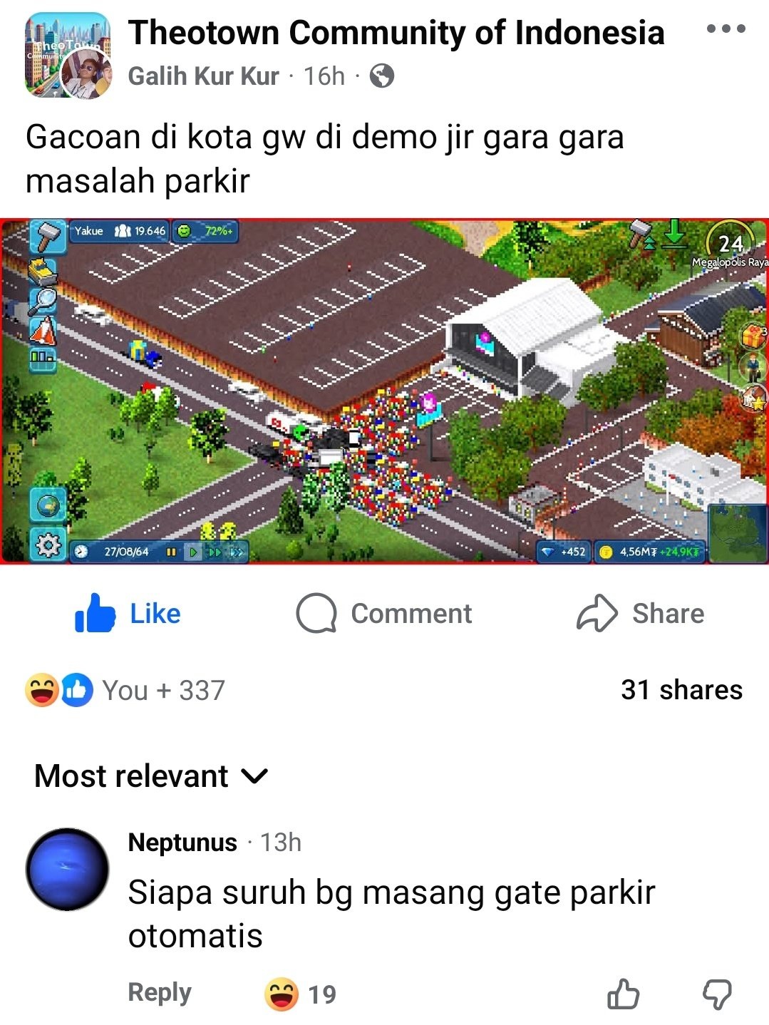 Game TheoTown Dibanjiri Pemain Indonesia, Developer sampai Heran
