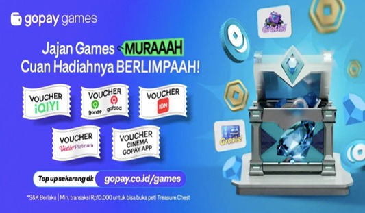 Sering Transaksi Kebutuhan Game? Ini Cara Dapetin & Tukar Treasure Chest Setelah Transaksi di GoPay Games