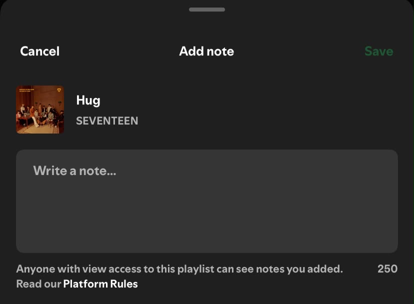 Kenalan dengan Spotify Playlist Notes