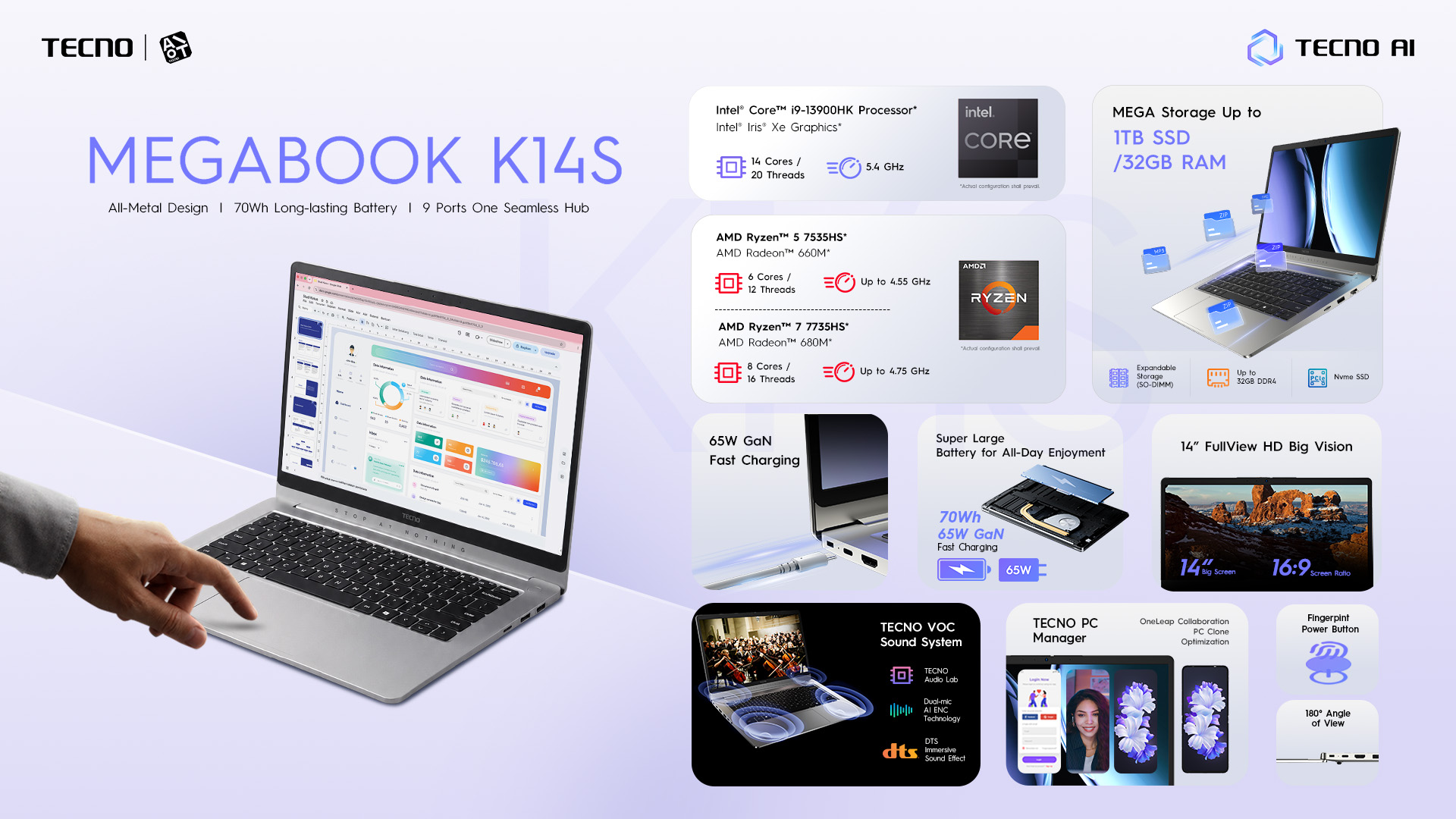 Tecno Megabook K14S Resmi Meluncur di Indonesia, Pilihan Baru Laptop 14 Inci