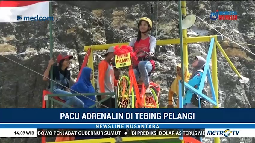 Pacu Adrenalin Di Tebing Pelangi